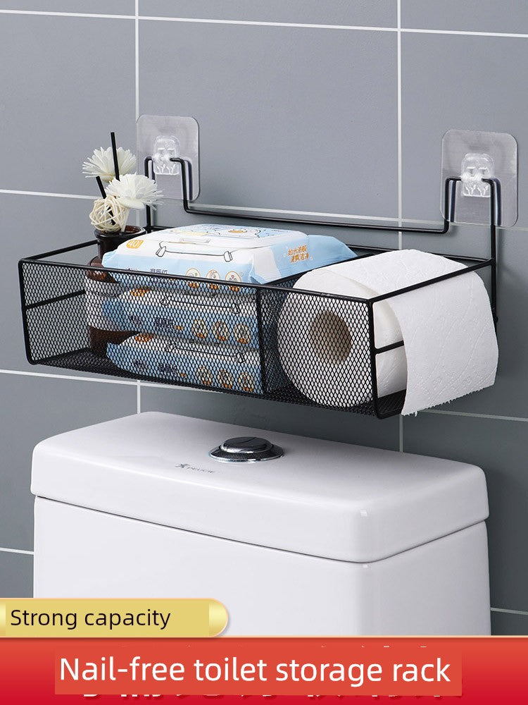 Upper Shelf Punch-Free Toilet Paper Toilet