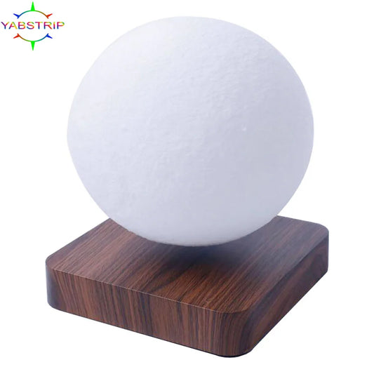 Moon Lamp Creative 3D Magnetic Levitation LED Night Light Rotating Moon Floating Lamp Home Decoration Holiday DIY Fashion Gift